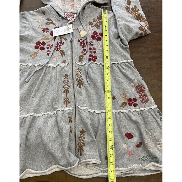 NWT Johnny Was Zuzu R49423-9 Tiered Hoodie Jacket Hooded Coat Size M $270 JWLA - Picture 10 of 12
